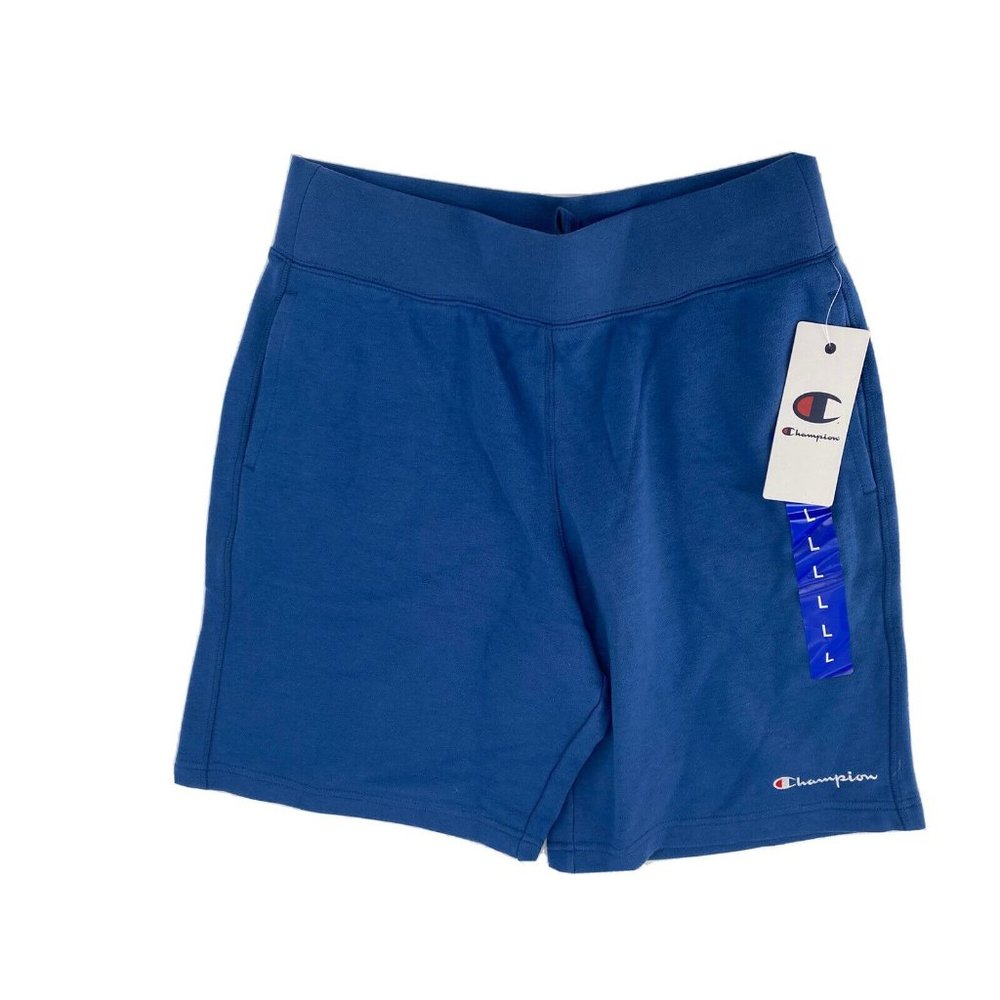 NWOT Champion Men's Sweat Shorts Bright Blue Pockets Athletic Mediuim